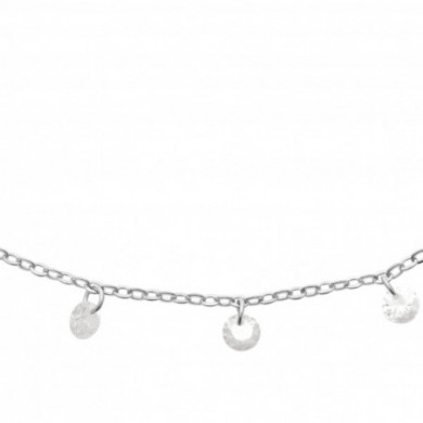 Collier argent femme oxydes de zirconium Influences