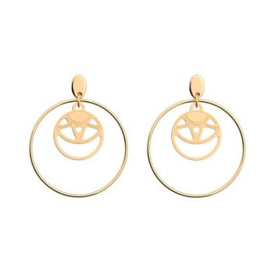 Boucles d'oreilles Femme Or GEORGETTES Soleil 25mm