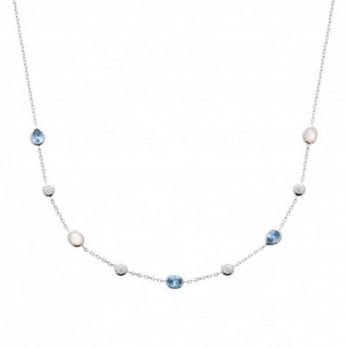 Collier argent femme oxydes de zirconium PV Influences