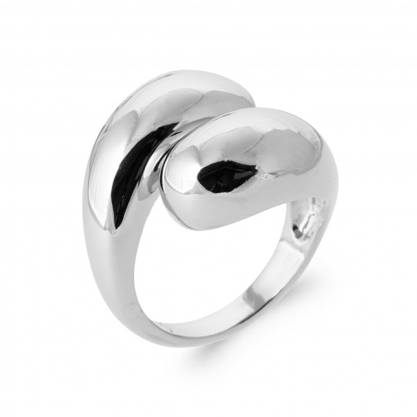 Bague argent femme en forme de goutte Influences