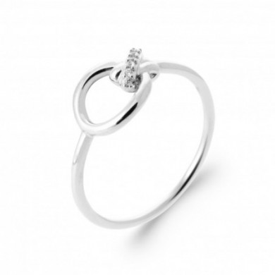 Bague argent femme oxydes de zirconium Influences