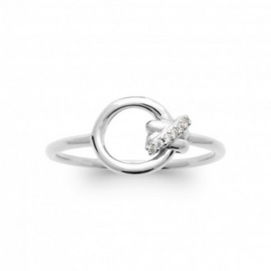 Bague argent femme oxydes de zirconium Influences