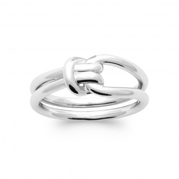 Bague argent femme noeud Influences