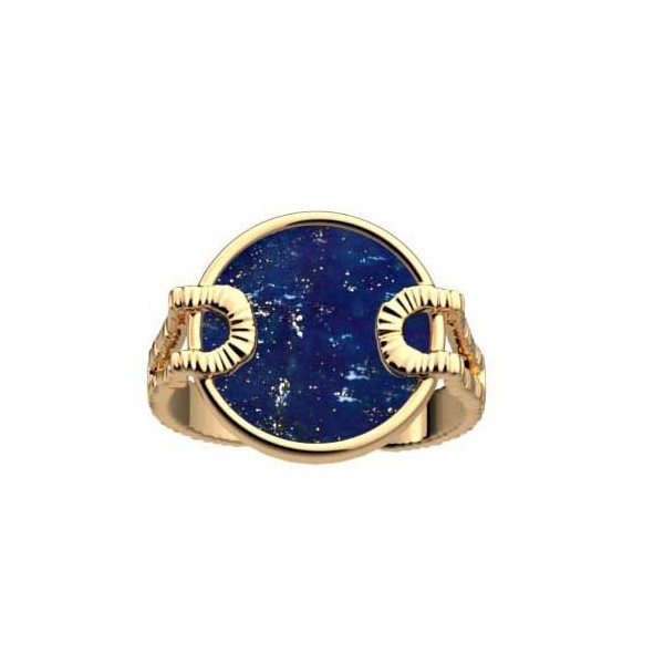 Bague Femme Or GEORGETTES, Nomade pierre bleue naturelle