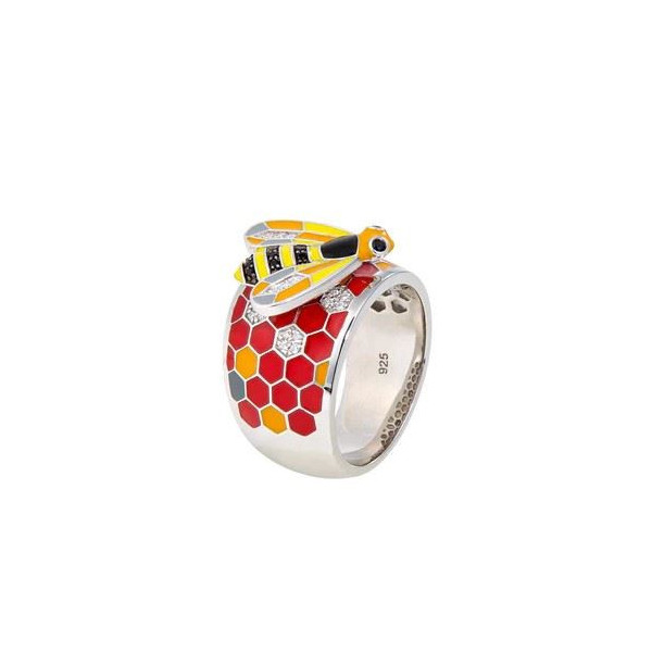 Bague argent 925 abeille UNA STORIA