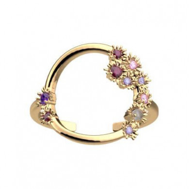 Bague or LES CADETTES Fleurs de cactus