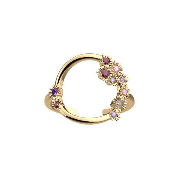 Bague or LES CADETTES Fleurs de cactus