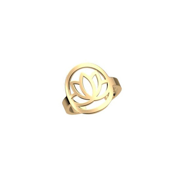 Bague or GEORGETTES Lotus 16mm