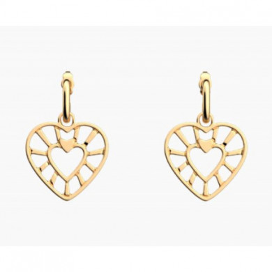 Boucles d’Oreilles Femme Or GEORGETTES Coeur 23mm