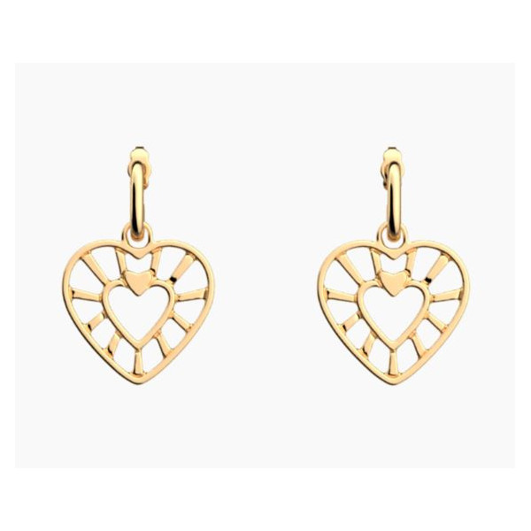 Boucles d’Oreilles Femme Or GEORGETTES Coeur 23mm