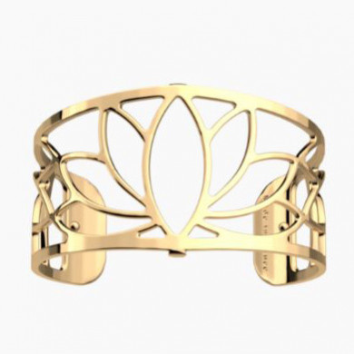 Bracelet Femme Or GEORGETTES évasée Lotus 30mm