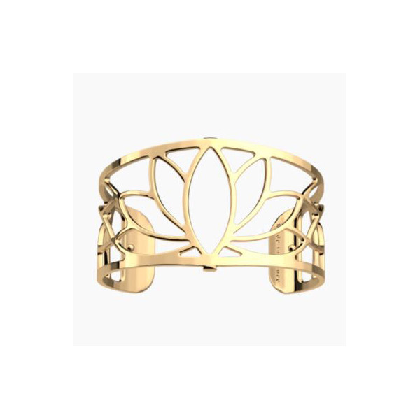 Bracelet Femme Or GEORGETTES évasée Lotus 30mm