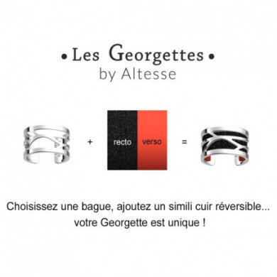 Bague argent GEORGETTES Ecorces 12mm