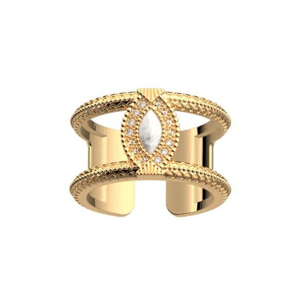 Bague GEORGETTES or Persane 12mm