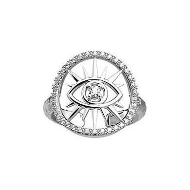 Bague argent GEORGETTES oeil 16mm