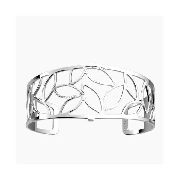 Bracelet Femme Argent GEORGETTES évasée Jungle 30mm