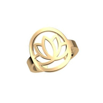 Bague or GEORGETTES Lotus 16mm