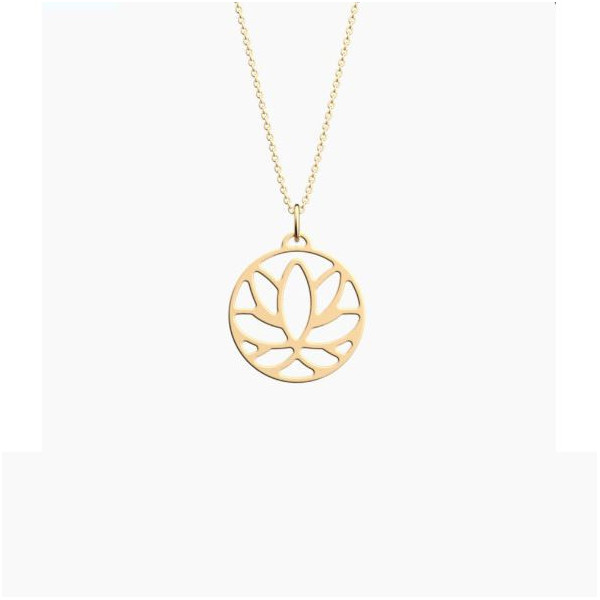 Collier Femme Or GEORGETTES Lotus 25mm