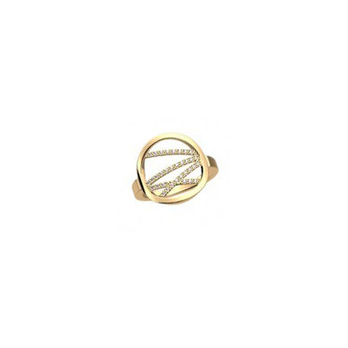 Bague Liens précieuse doré LES GEORGETTES® 16 mm