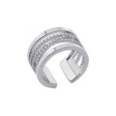 Bague Liens précieuse argentée LES GEORGETTES® 12 mm