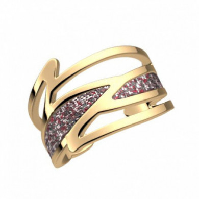 Bague or LES CADETTES Perroquet multicolore