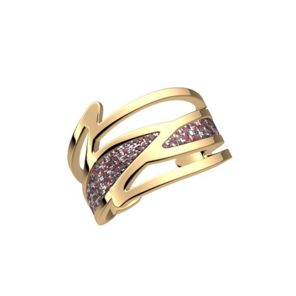 Bague or LES CADETTES Perroquet multicolore