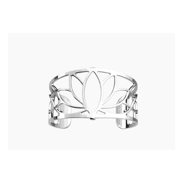 Bracelet Femme Argent GEORGETTES évasée Lotus 30mm