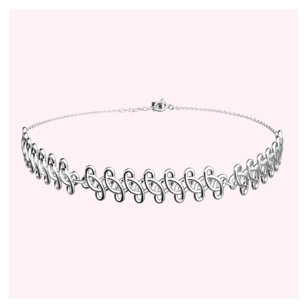 Collier Femme Argent CADETTES ras-de cou Tattoo