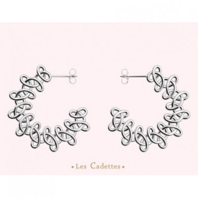 Boucles d’Oreilles Femme Argent CADETTES Tattou