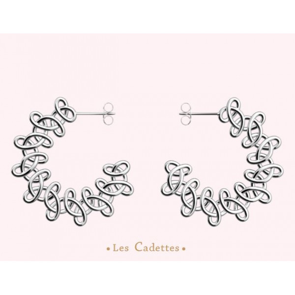 Boucles d’Oreilles Femme Argent CADETTES Tattou