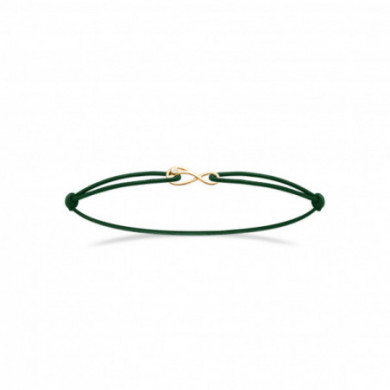 Bracelet cordon or femme infini et oxyde de zirconium Influences