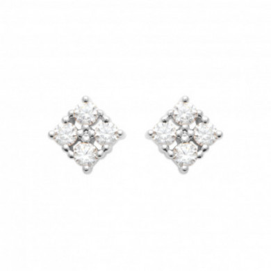 Puce d'oreilles Argent femme oxydes de zirconium Influences