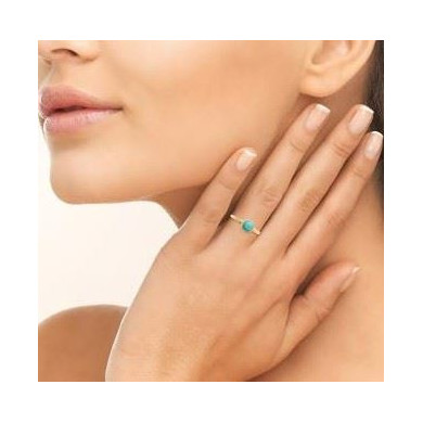 Bague or femme Amazonite Influences