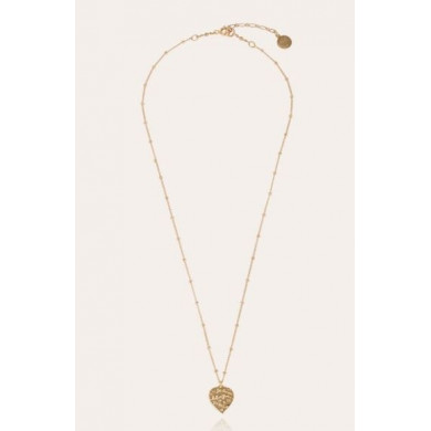 Collier or femme coeur GAS Bijoux Coeur