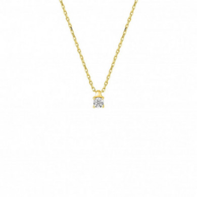 Collier femme diamant or 18 carats