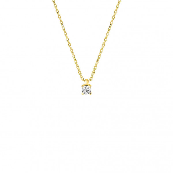 Collier femme diamant or 18 carats