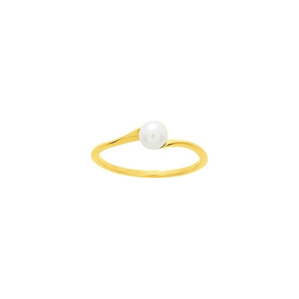 Bague femme Or jaune et perle 18 carats