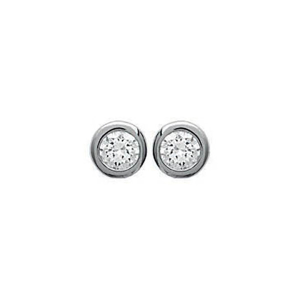 Puce d'oreilles Argent forme ronde 5mm Influences.