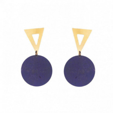 Boucles d'oreilles femmes bonze violet Influences.