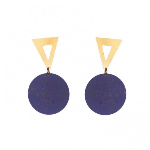 Boucles d'oreilles femmes bonze violet Influences.