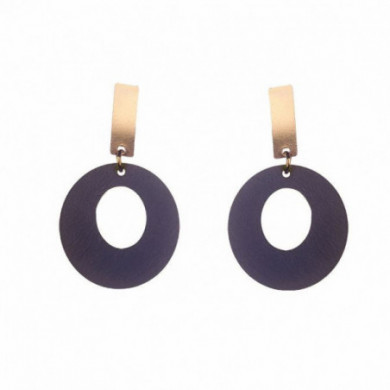 Boucles d'oreilles femme, bronze violet Influences.