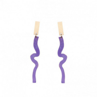 Boucles d'oreilles femme boucles d'oreilles bronze violet Influences.