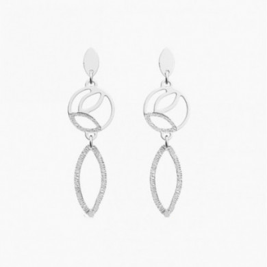 Boucles d’Oreilles Femme Argent  GEORGETTES Jungle 16mm