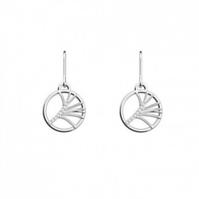 Boucles d’oreilles argent dormeuses GEORGETTES précieuses Rose Des Sables 16mm