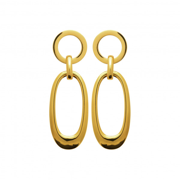 Boucles d’oreilles femme or acier inoxydable Influences