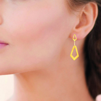 Boucles d’oreilles femme or acier inoxydable Influences