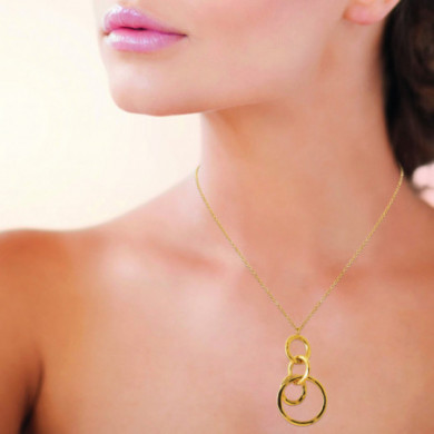 Collier femme or acier inoxydable Influences