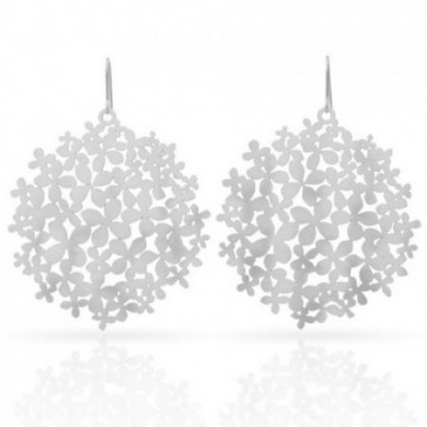 Boucles d’oreilles argent femme Hortensia RAS® Bijoux