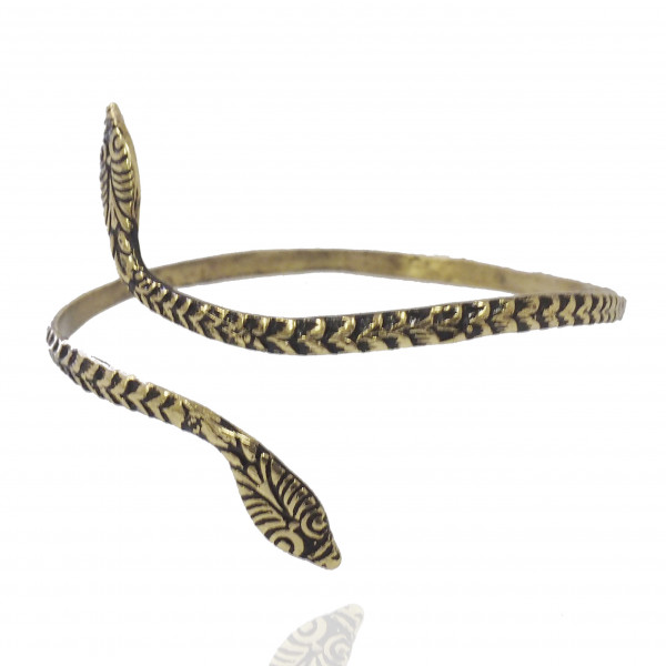 Bracelet femmes serpent en bronze Kalliope.