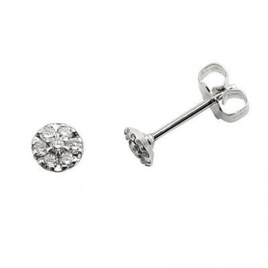 Boucles d'oreilles or 18 carats clous diamants 3,6mm